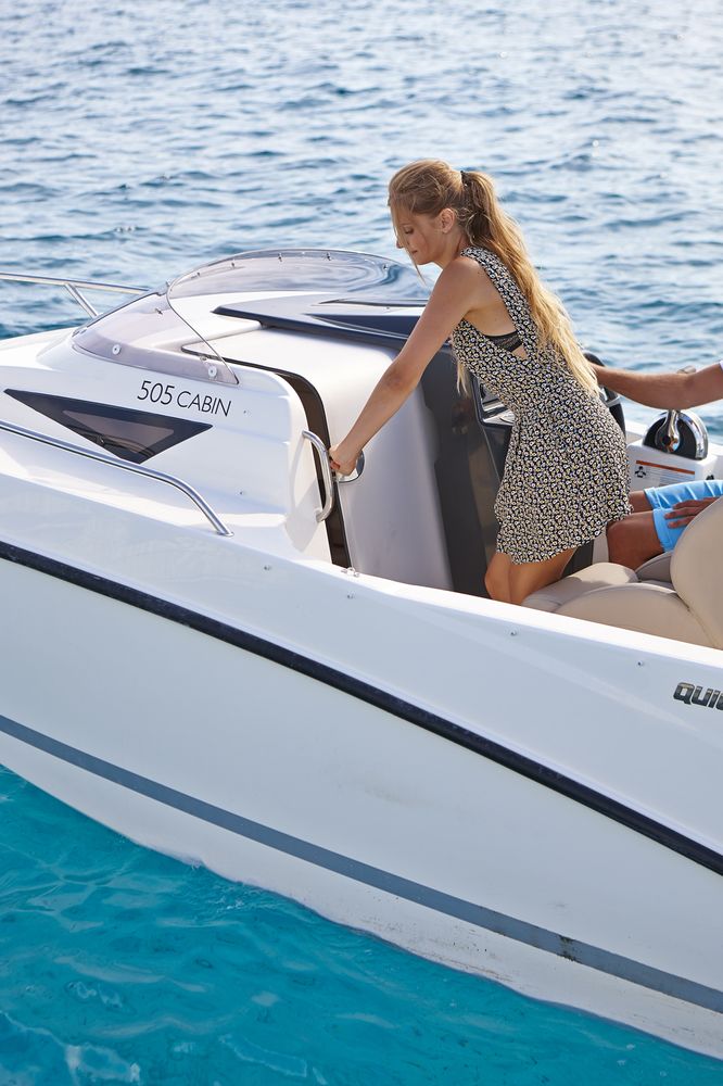Quicksilver Activ 505 Cabin mit Mercury F60 und Harbeck B1350M ECO - MEGA SALE - Marina Wassersport GmbH