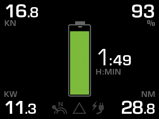 Torqeedo TorqLink Gashebel mit Farbdisplay