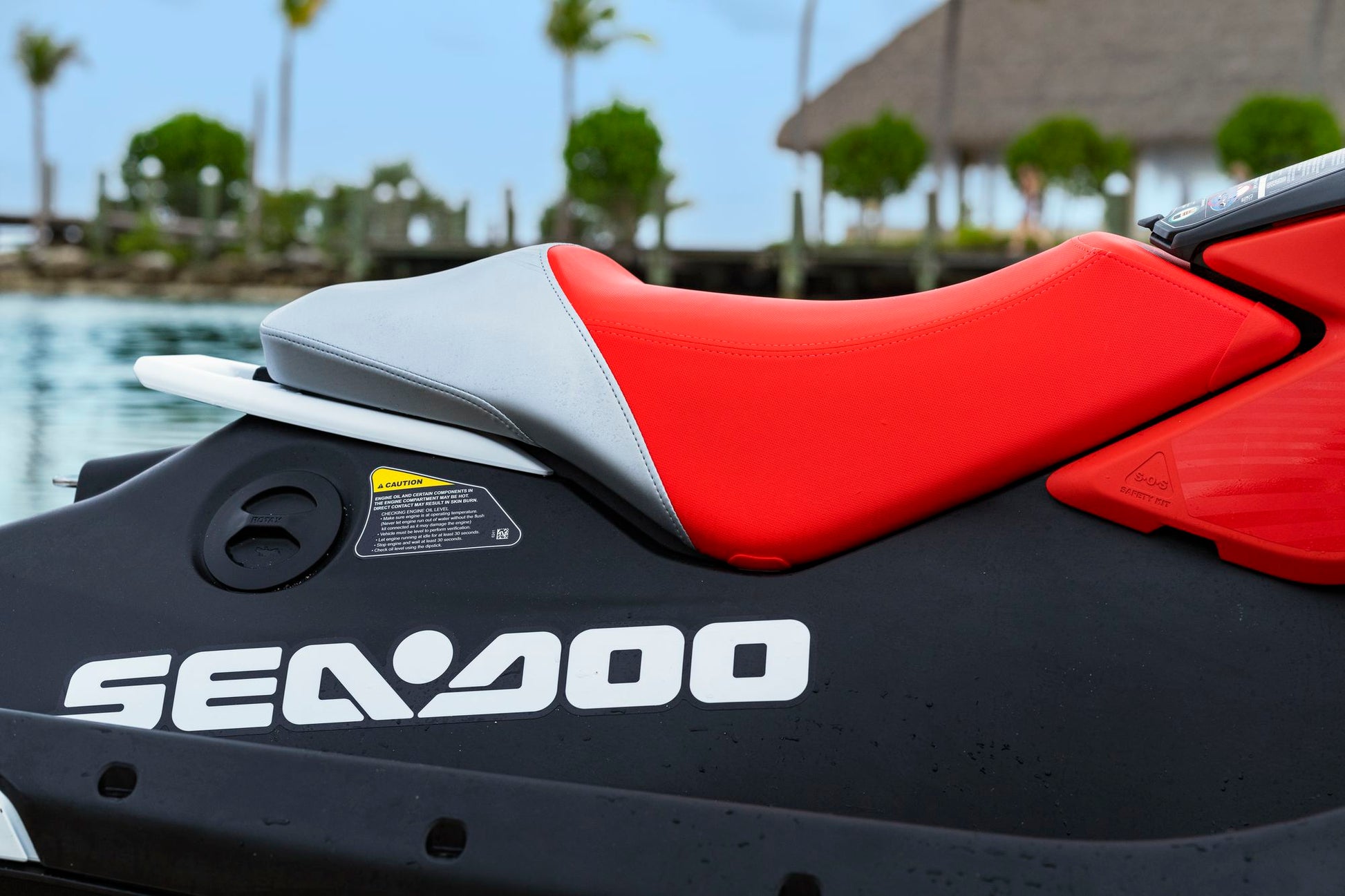 SeaDoo Spark Trixx 1UP 90 iBR Jetski Modell 2024 - Weiß / Dragonred - Marina Wassersport GmbH