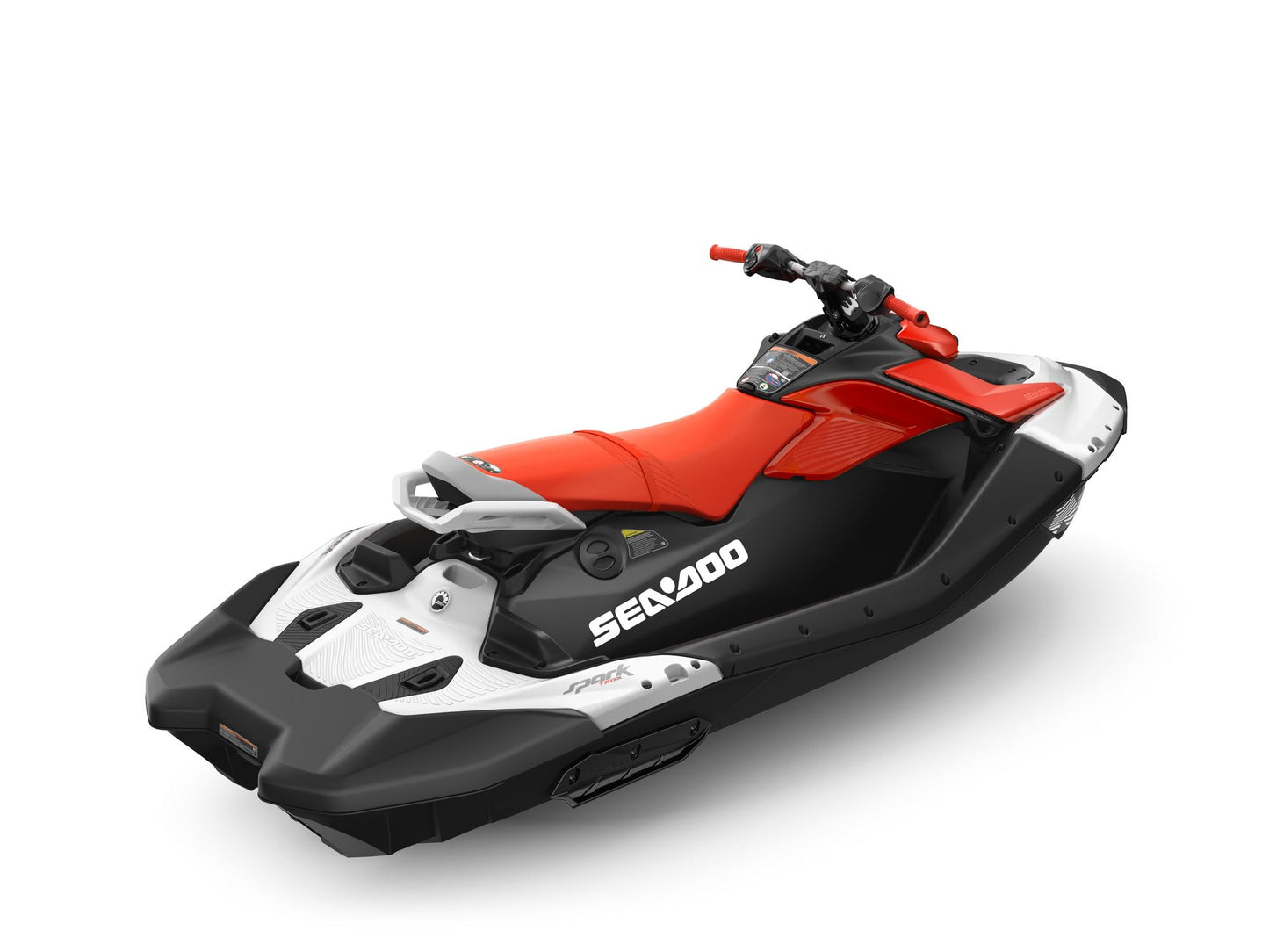 SeaDoo Spark Trixx 3UP 90 iBR  Jetski Modell 2024 - Weiß / Dragonred