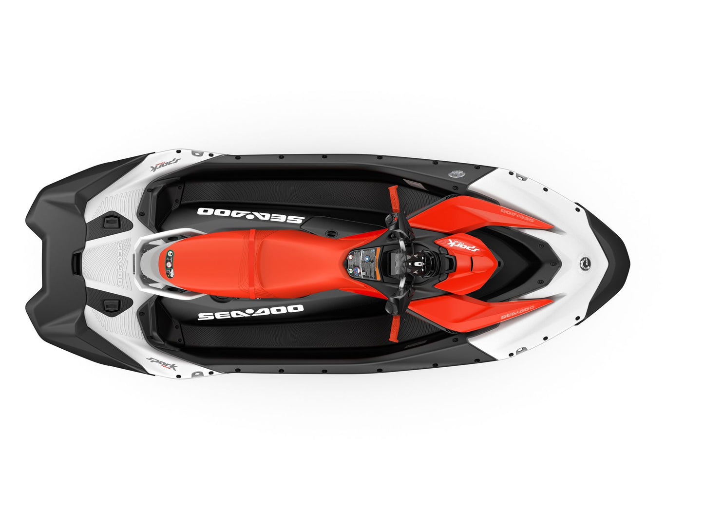 SeaDoo Spark Trixx 3UP 90 iBR  Jetski Modell 2024 - Weiß / Dragonred