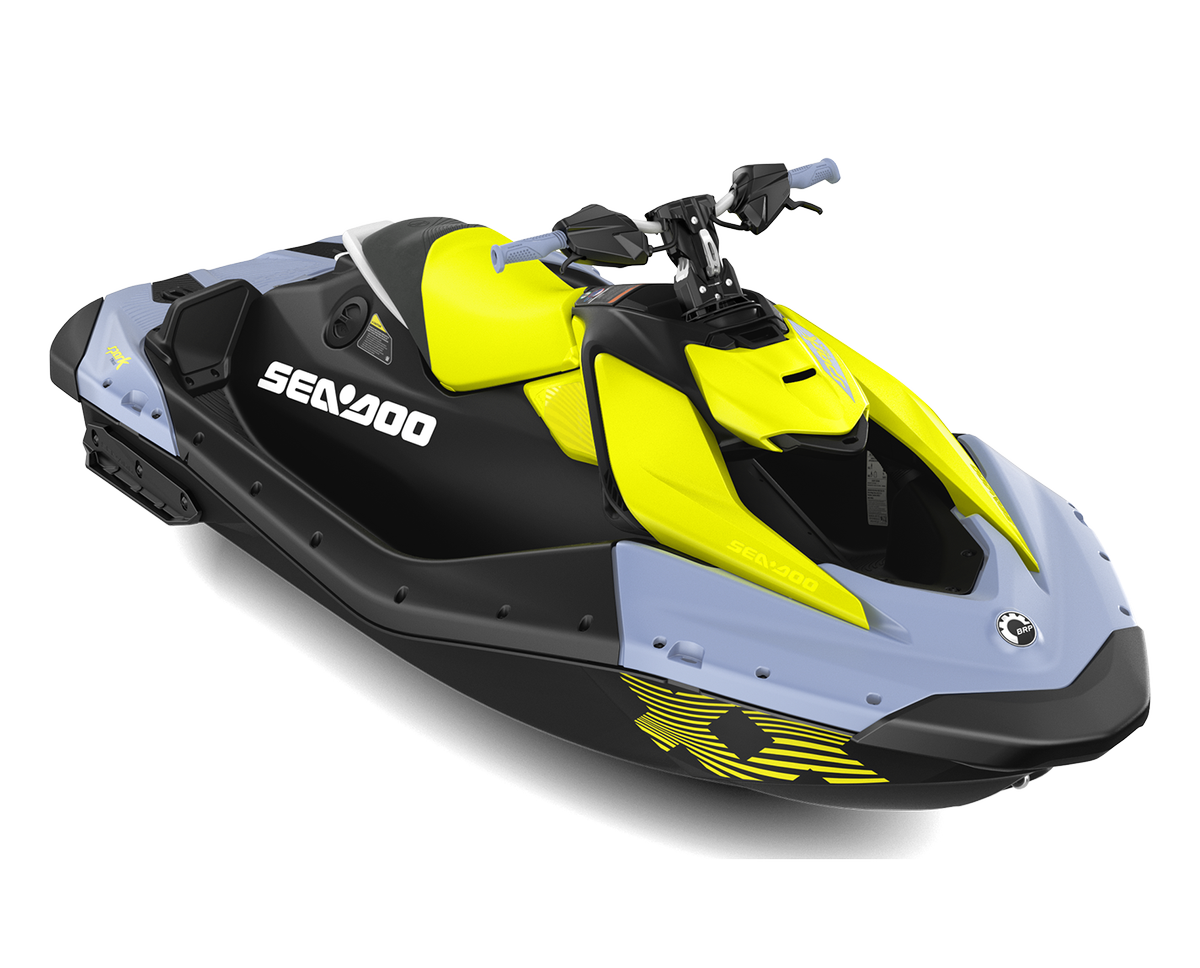 SeaDoo Spark Trixx 1UP 90 iBR  Jetski Modell 2024 - Vapor Blau / Neongelb