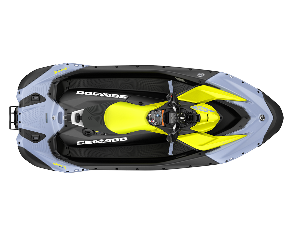 SeaDoo Spark Trixx 1UP 90 iBR  Jetski Modell 2024 - Vapor Blau / Neongelb