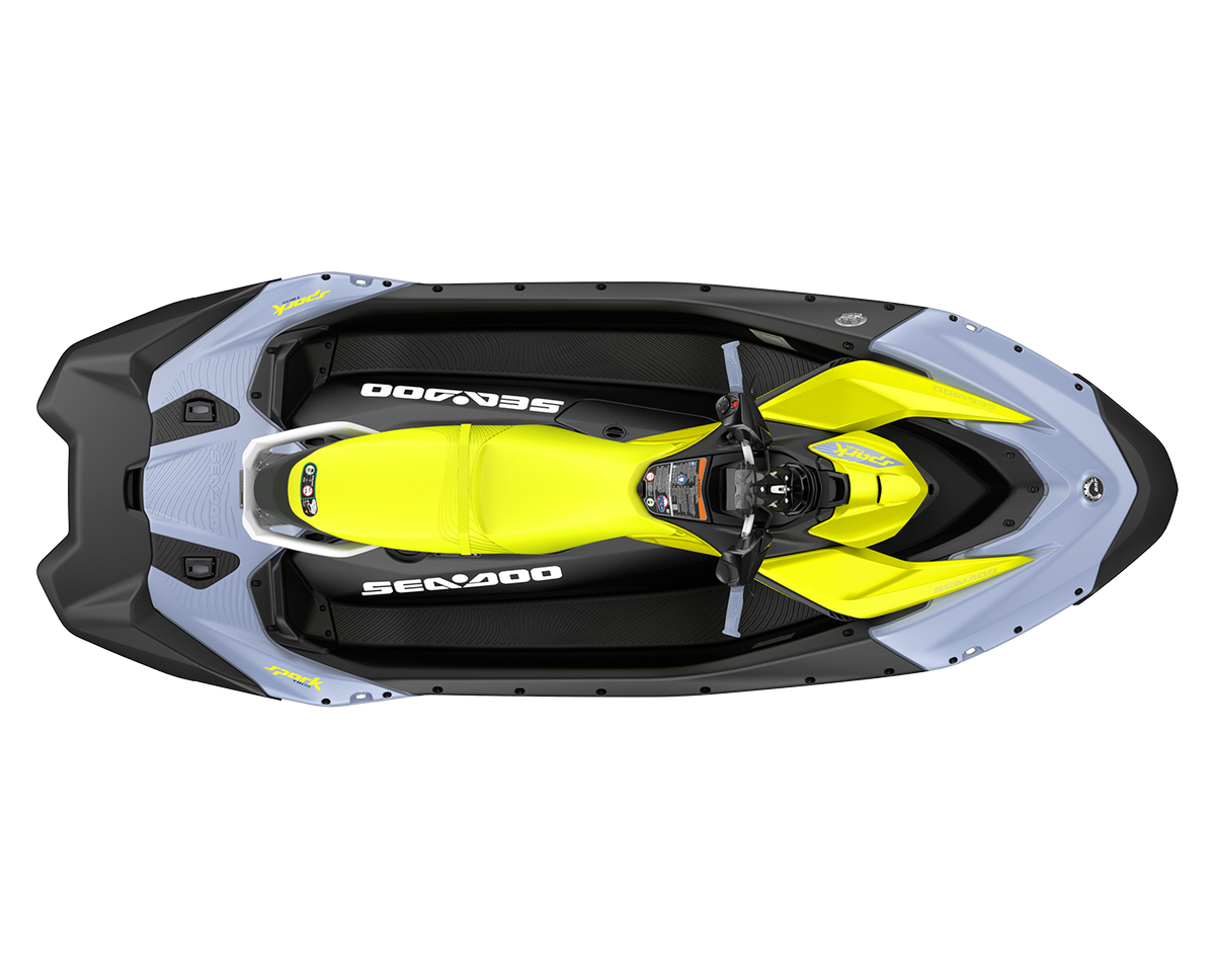 SeaDoo Spark Trixx 3UP 90 iBR  Jetski Modell 2024 - VaporBlau / Neongelb