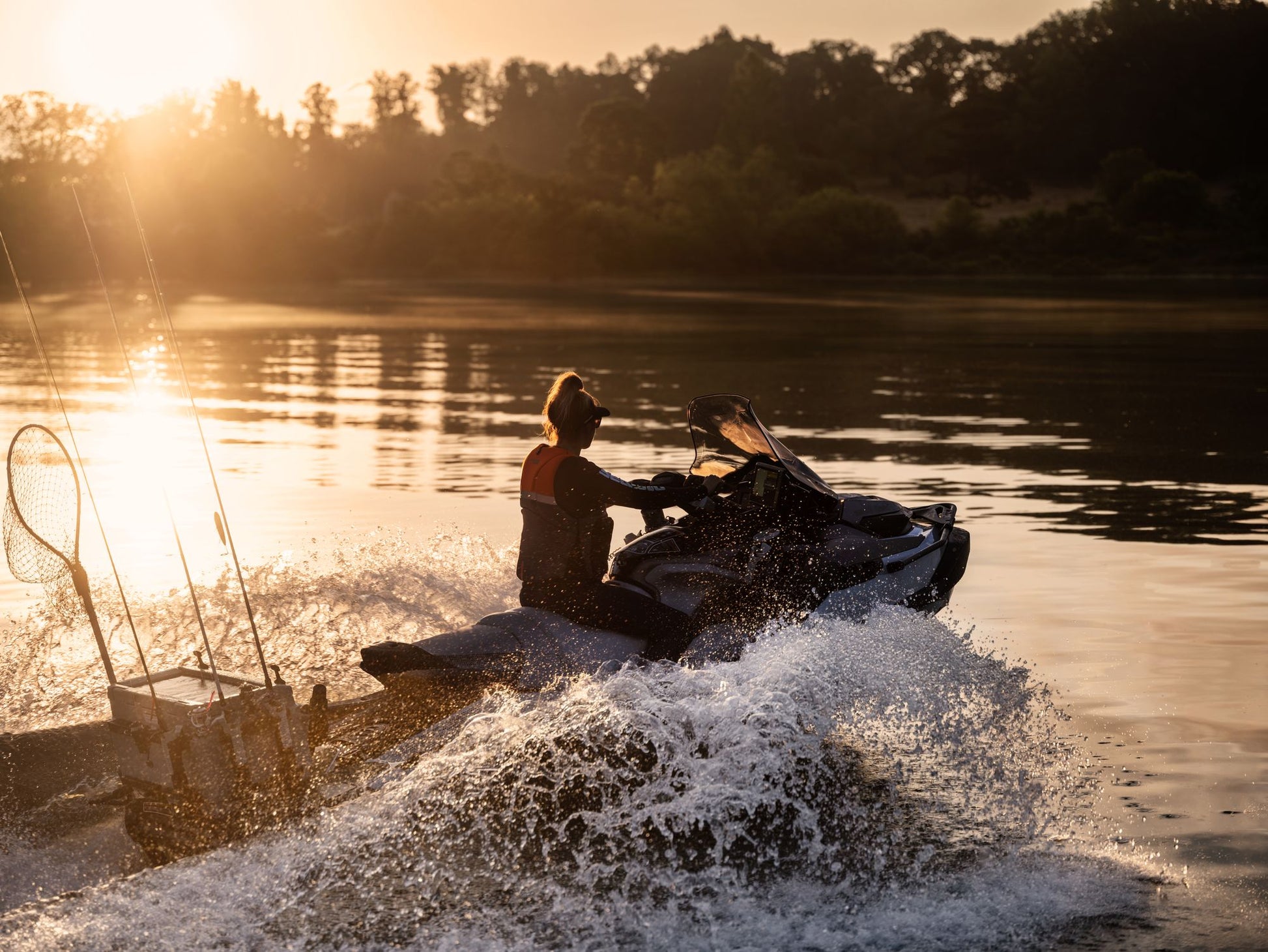 SeaDoo FishPro APEX 300 Audio iDF Jetski Modell 2025 - Shark Grey / Nori Green - Marina Wassersport GmbH