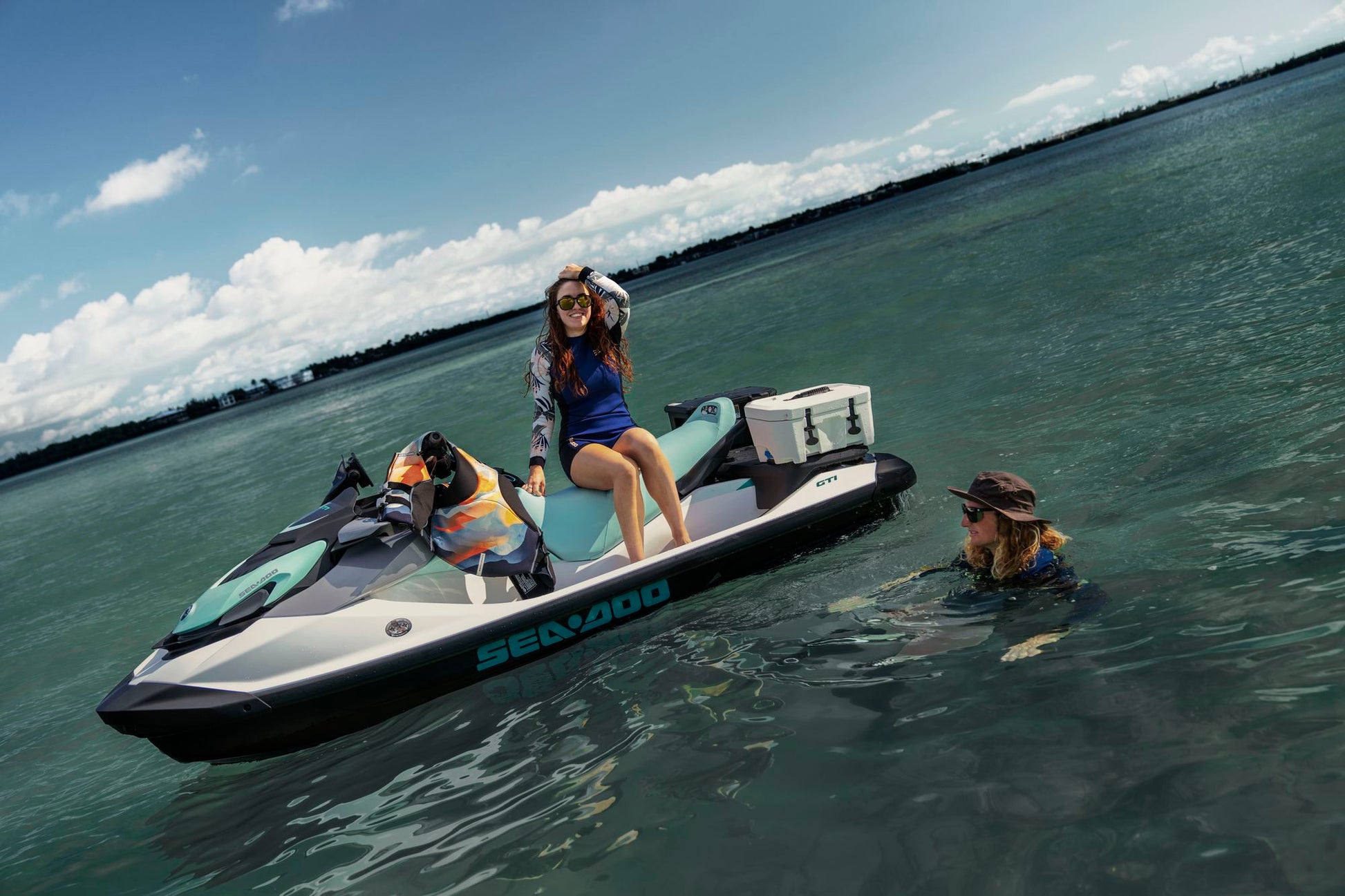 SeaDoo GTI 130 Jetski Modell 2025 - White / Neo Mint - Marina Wassersport GmbH
