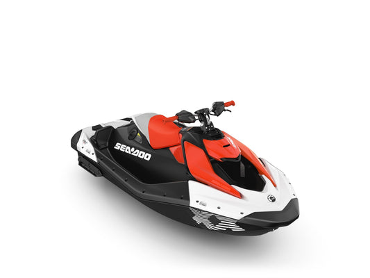 SeaDoo Spark Trixx 1UP 90 iBR Jetski Modell 2025 - White / Dragon Red - Marina Wassersport GmbH