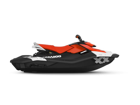 SeaDoo Spark Trixx 3UP 90 iBR Jetski Modell 2025 - White / Dragon Red - Marina Wassersport GmbH