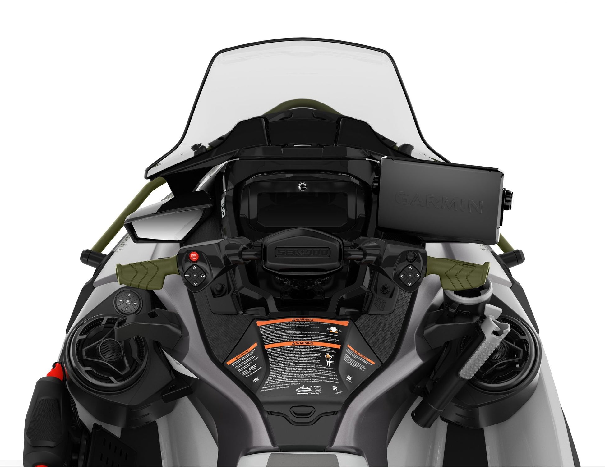 SeaDoo FishPro APEX 300 Audio iDF Jetski Modell 2025 - Shark Grey / Nori Green - Marina Wassersport GmbH