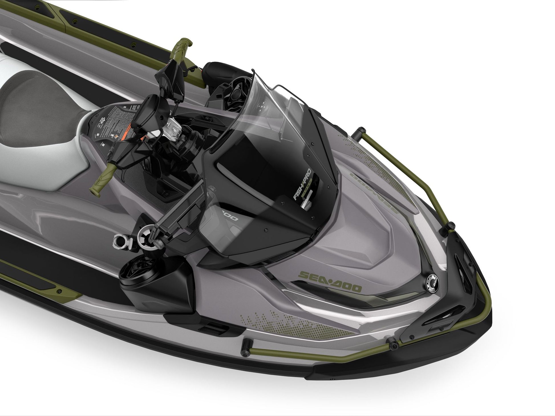 SeaDoo FishPro APEX 300 Audio iDF Jetski Modell 2025 - Shark Grey / Nori Green - Marina Wassersport GmbH