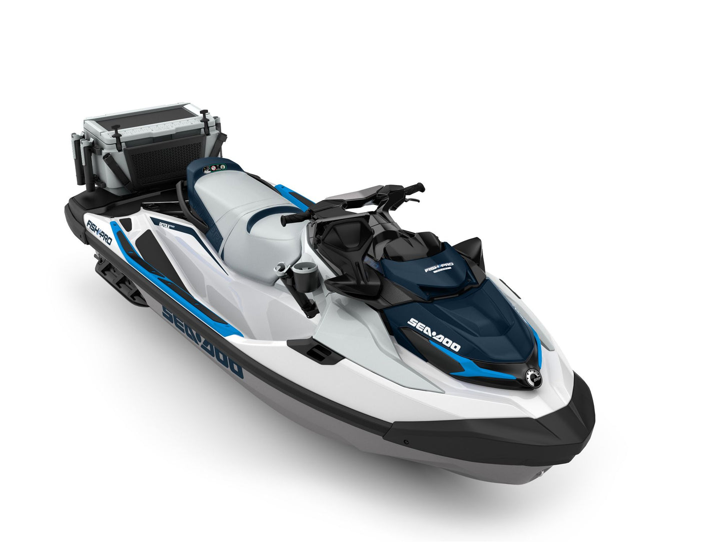 SeaDoo FishPro Sport 170 iDF Jetski Modell 2026 - White / Gulfstream Blue
