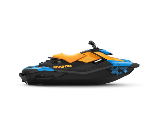 SeaDoo Spark Trixx 1UP 90 iBR Jetski Modell 2026 - Gulfstream Blue / orange Crush