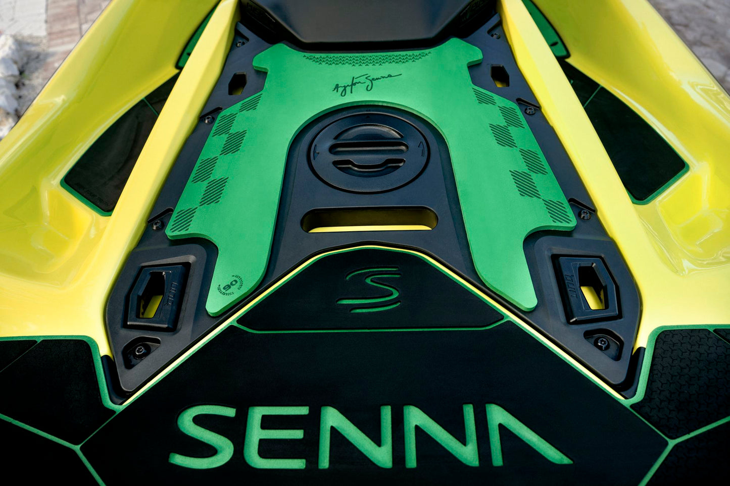 Sea-Doo RXP-X Senna 350 Jetski Modell 2027 Racing Yellow & Amazon Green Limited Edition