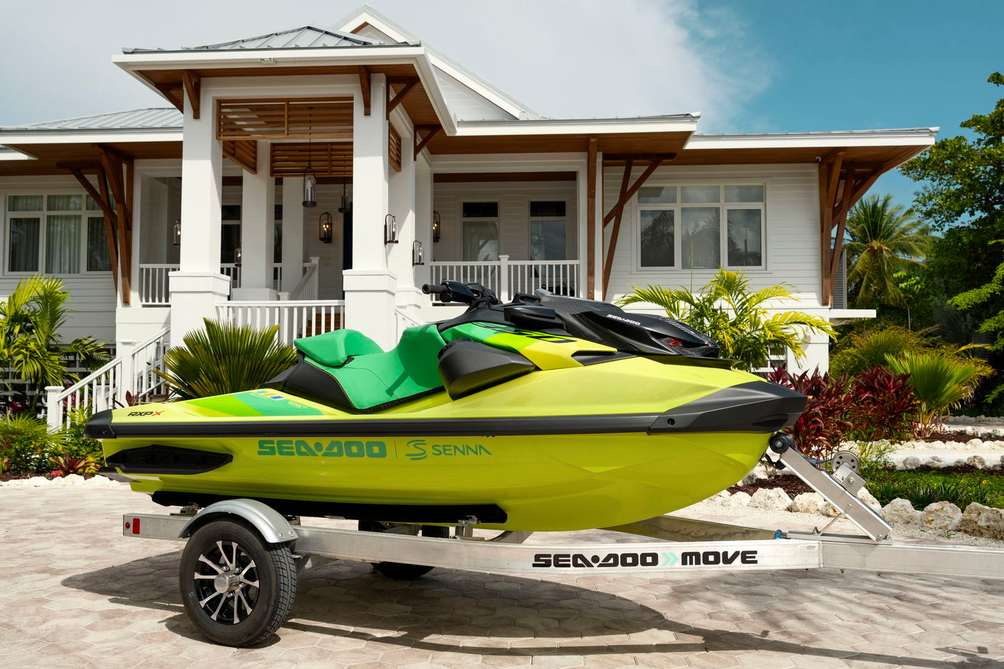 Sea-Doo RXP-X Senna 350 Jetski Modell 2027 Racing Yellow & Amazon Green Limited Edition