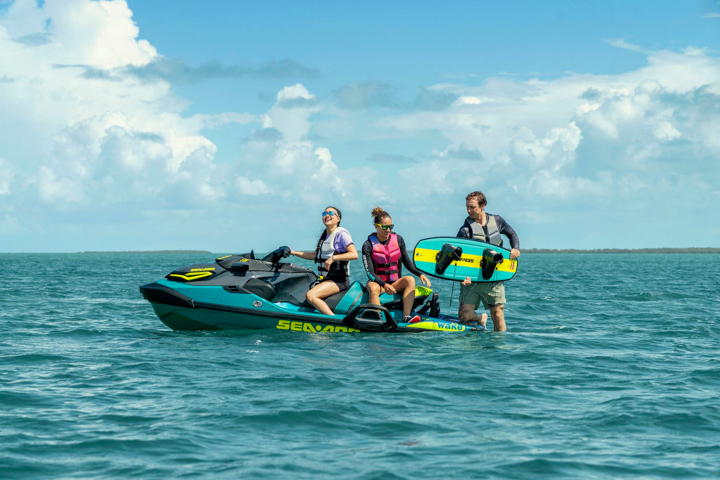 Sea-Doo Wake Pro 230 Jetski Modell 2027 Teal Blue & Manta Green