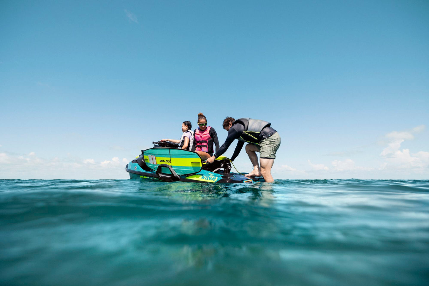 Sea-Doo Wake Pro 230 Jetski Modell 2027 Teal Blue & Manta Green
