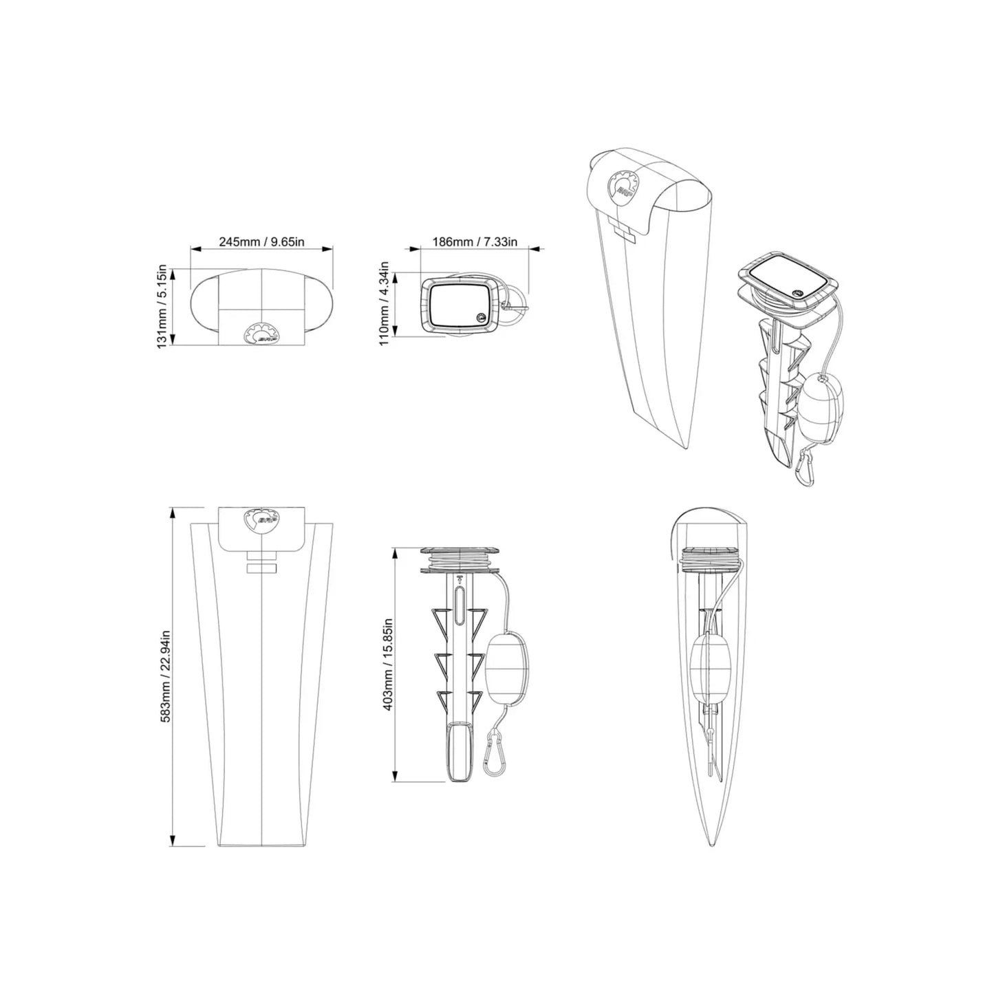 Sea-Doo Spike Anchor – Leichter Anker für flache Gewässer | Teilenummer 295101255