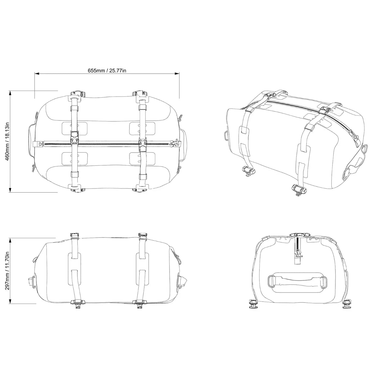 Sea-Doo LinQ 13.2 US Gal (50 L) Dry Bag | Teilenummer 295101365