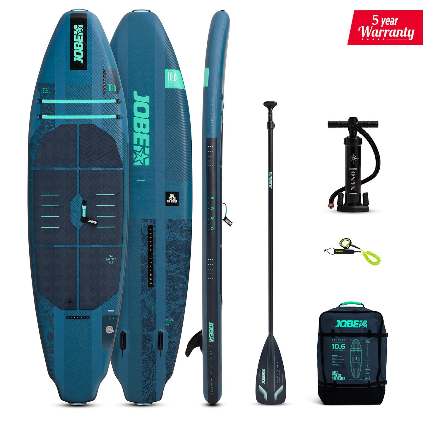 Jobe Aero Rasa Compact SUP Board 10.6 Paket