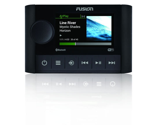 Fusion Apollo MS‑SRX400 – Kompakte Marine‑Stereoanlage mit DSP, AirPlay 2 & Kabel (010‑01983‑00)