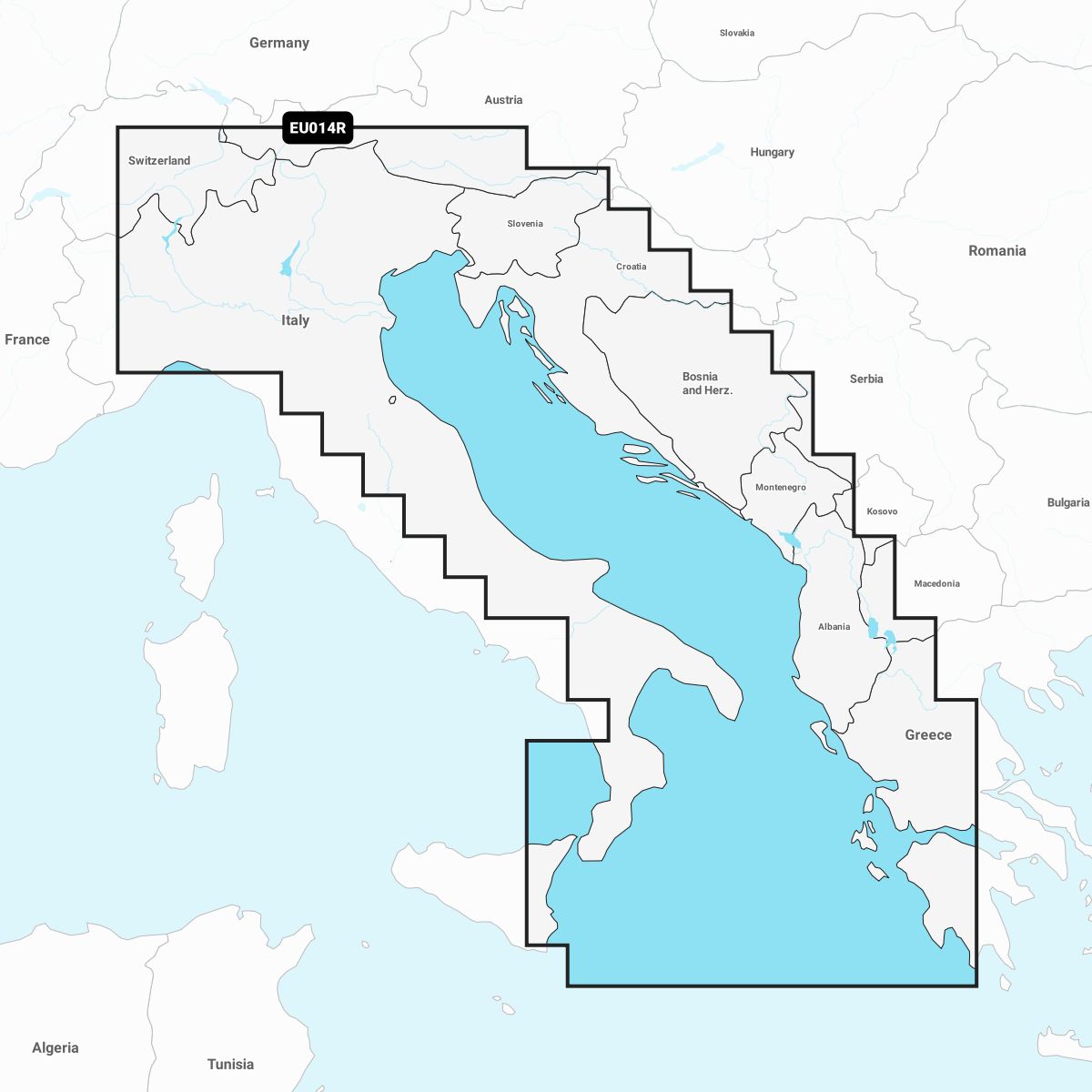 Navionics+ NAEU014R Italien & Adria Seekarte microSD™/SD™ 010-C1318-30