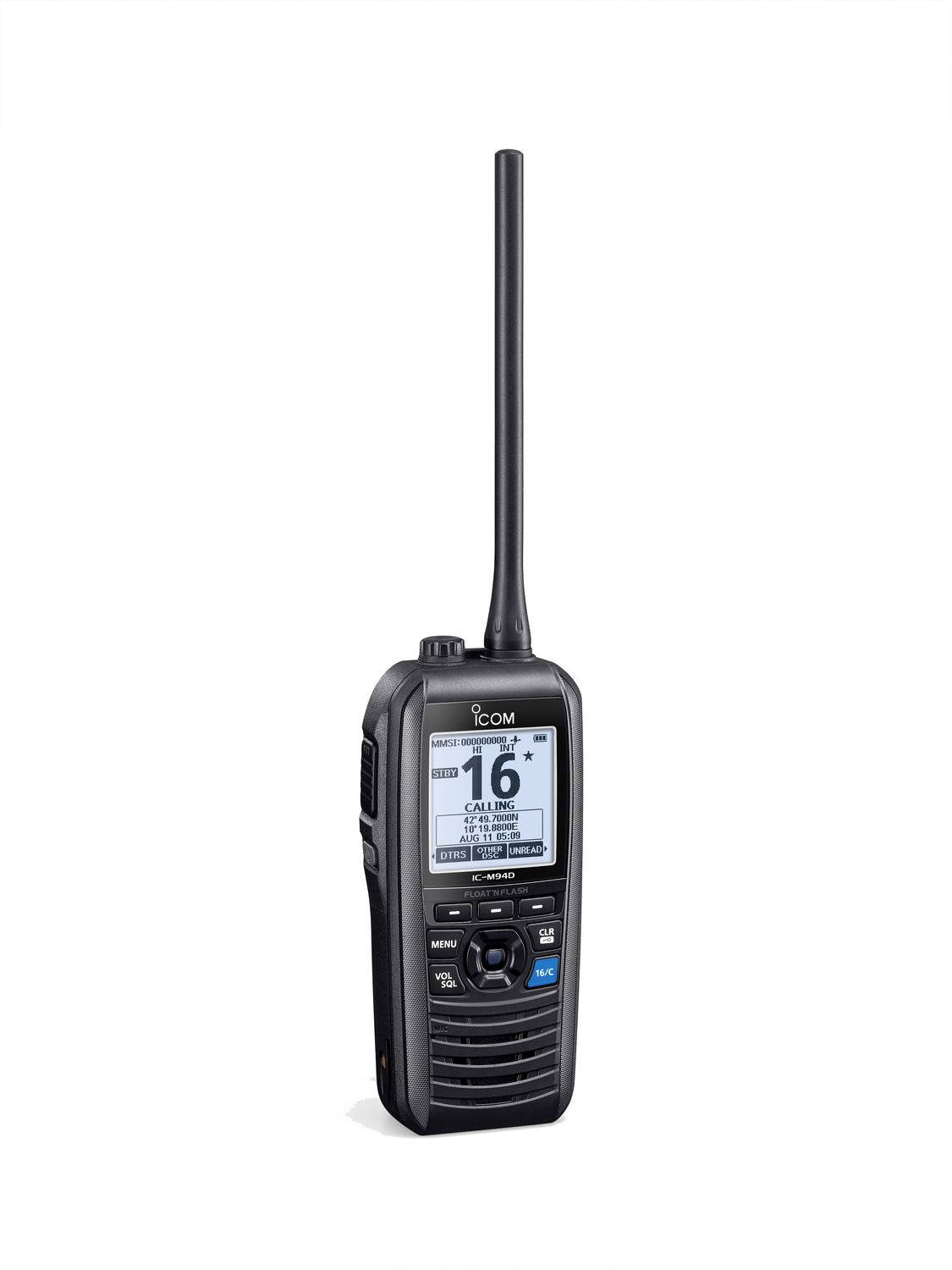 ICOM IC‑M94DE – Marine-Handfunkgerät mit AIS & DSC, 6W, GPS & Float’n Flash