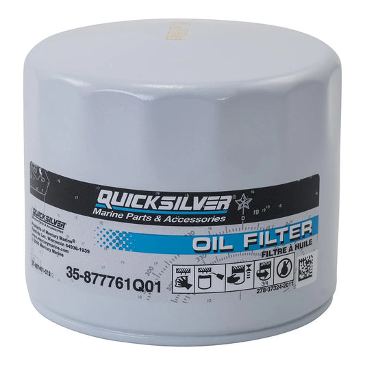 Quicksilver 877761Q01 Ölfilter für Mercury & Mariner 75–115 PS sowie 150 PS EFI 4-Takt Außenborder