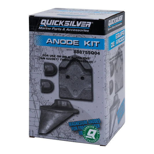 Quicksilver 888755Q04 – Magnesium-Anoden-Kit für MerCruiser MR & Alpha One (1984–1991)