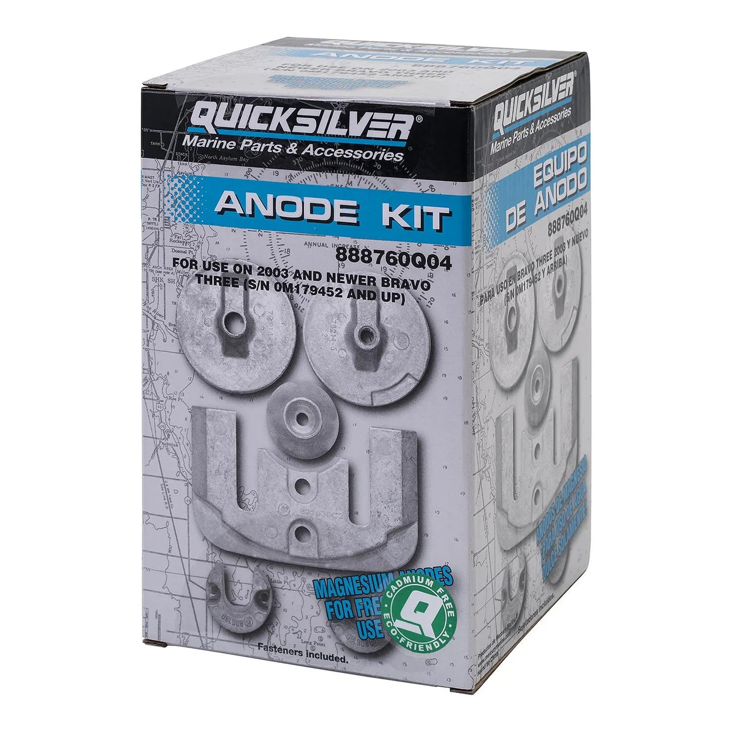 Quicksilver 888760Q04 Magnesium Anode Kit – Schutz für MerCruiser Bravo III Sterndrives