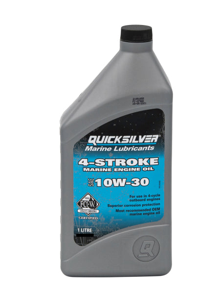 Quicksilver 10W-30 4-Takt Mineralisches Marine-Motoröl – 1 Liter