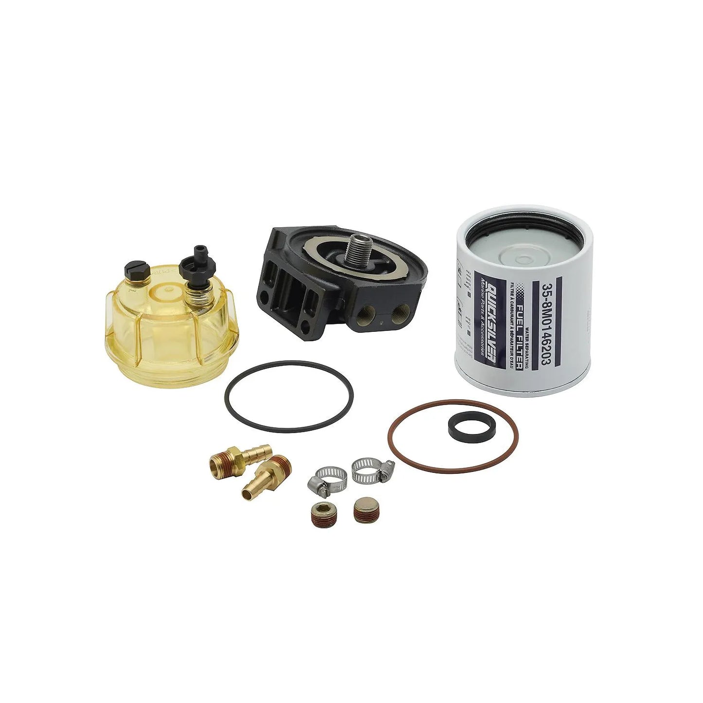 Mercury 8M0097838 Wasserabscheidendes Kraftstofffilter-Kit für Mercury SeaPro 40–115hp & 135–150hp Außenborder