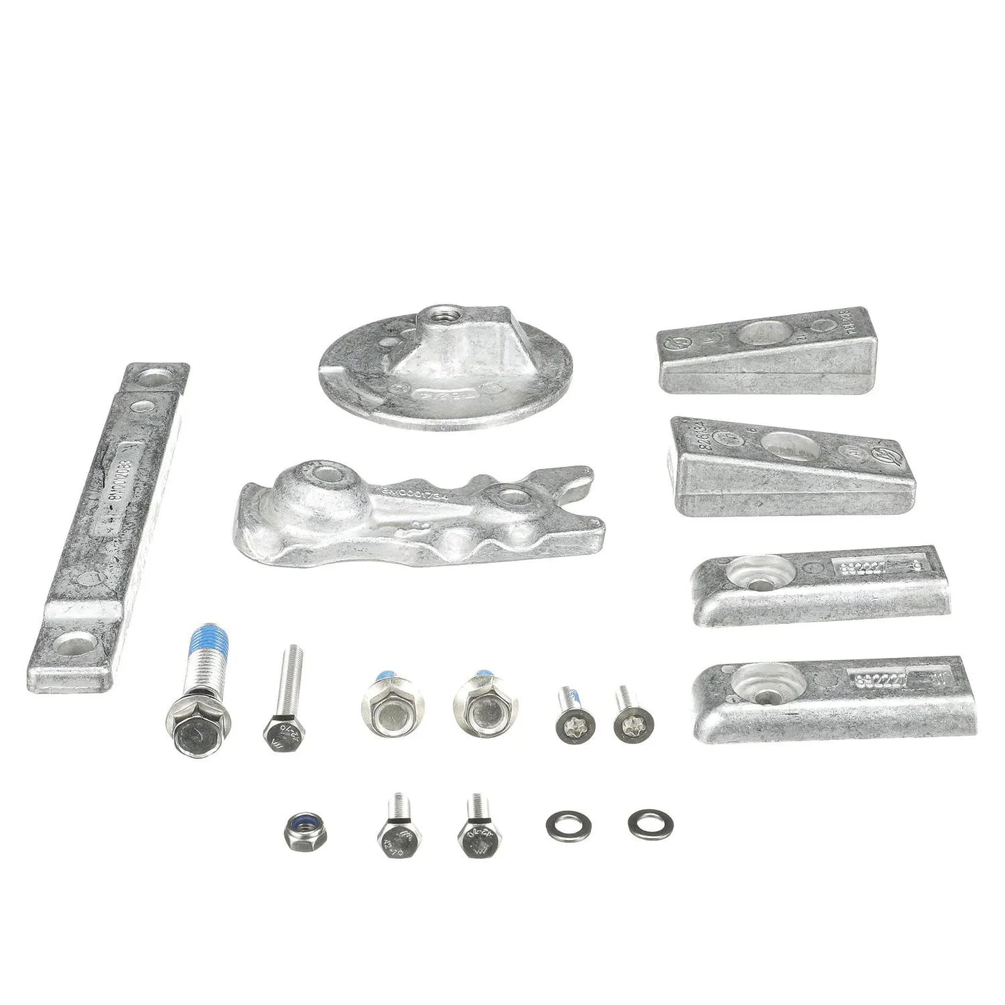 Mercury 8M0116590 Aluminium Anode Kit für Mercury L6 350-400hp Verado Außenbordmotoren