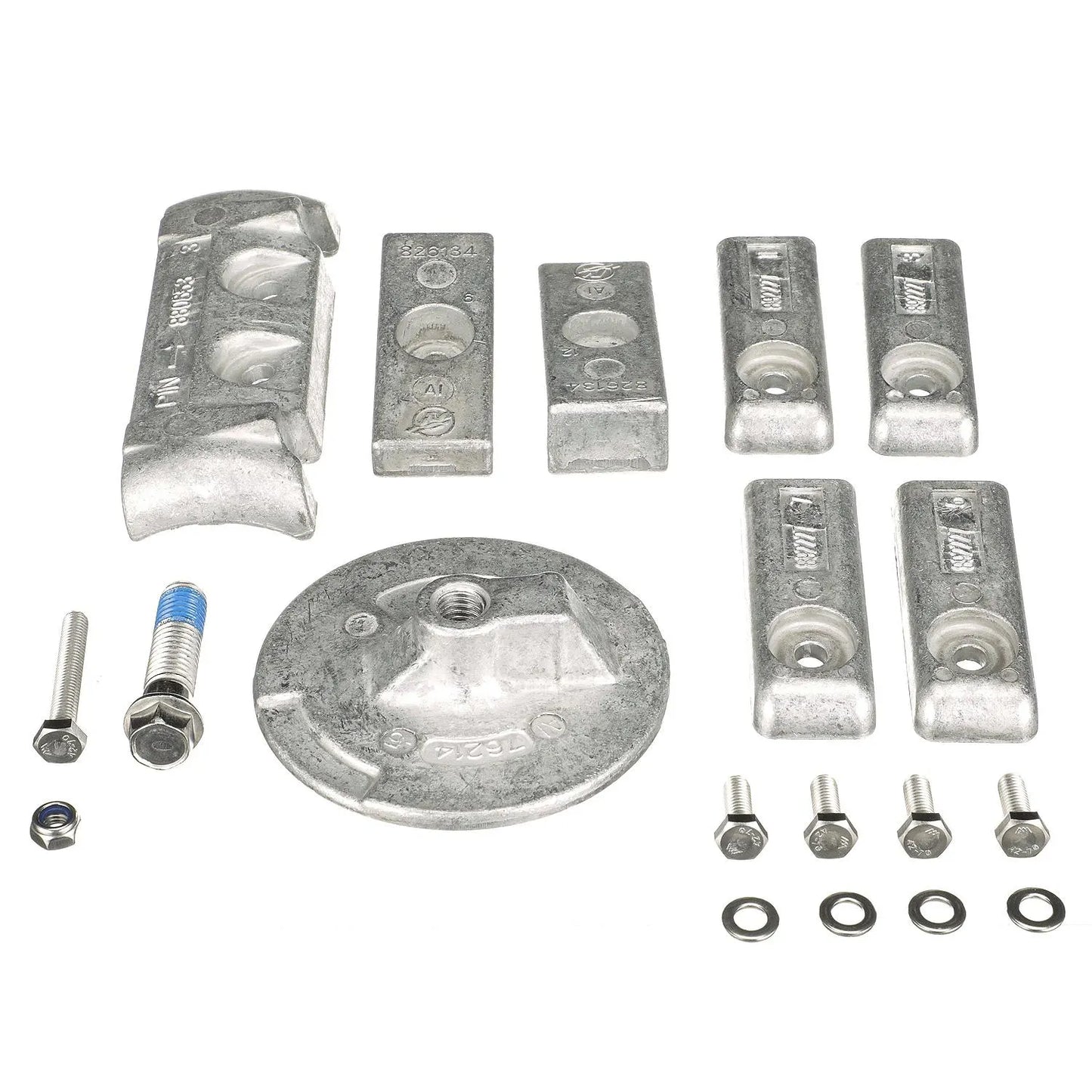 Quicksilver 8M0126670 Aluminium Anode Kit für Mercury 200-300hp L6 Verado Außenbordmotoren