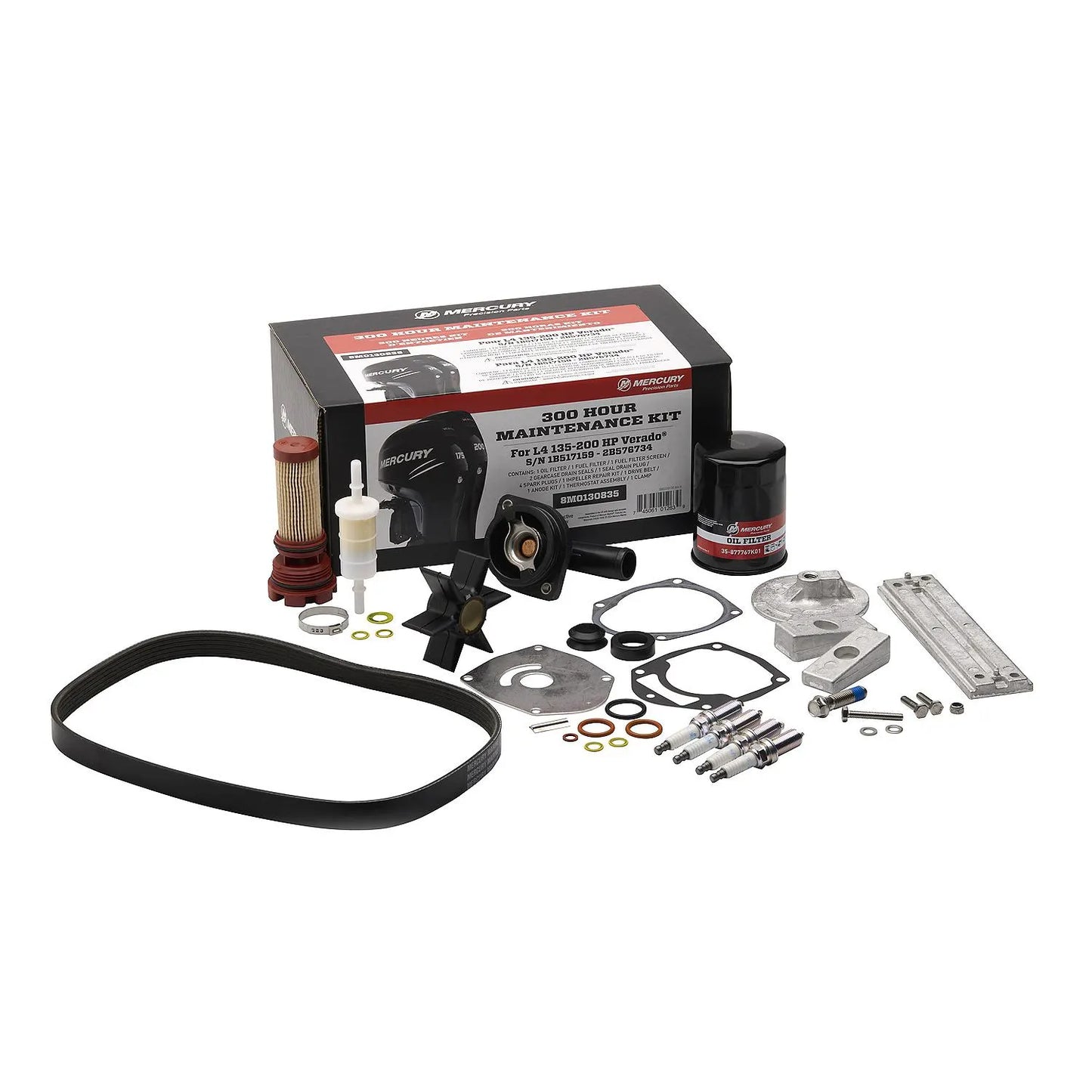 Mercury 300-Stunden-Wartungskit 8M0130835 – Für 135–200 PS L4 Verado Außenborder