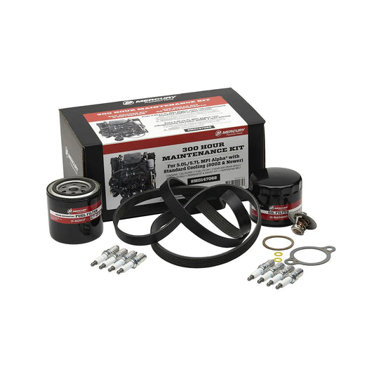 Mercury 8M0147068 MerCruiser 5.0L and 5.7L MPI Engine with Alpha Sterndrive 300 Hour Maintenance Kit