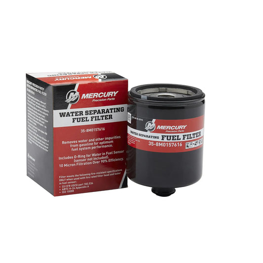 Mercury 8M0157616 Kraftstoff‑/Wasserabscheider‑Filter – 10‑Mikron für L6 Verado & 5.7L V10 300–425 PS