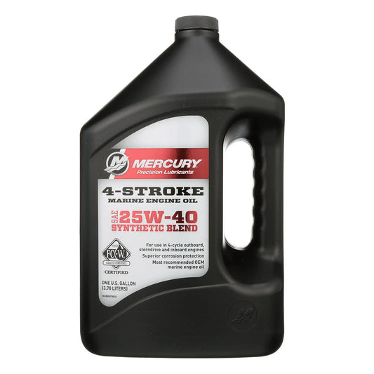 Mercury 25W-40 4-Takt Synthetic Blend Marine-Motoröl – 4 Liter