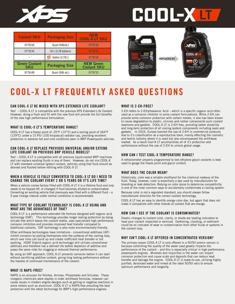 Sea-Doo XPS COOL-X LT Kühlmittel / Frostschutz 946 ml – 9779920