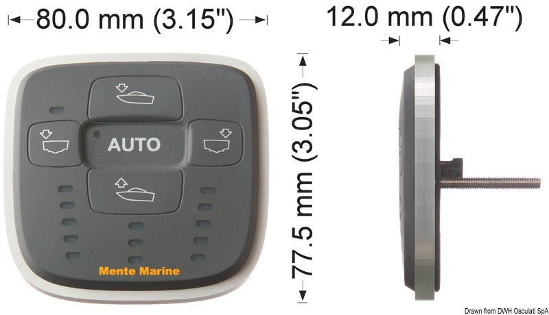 Mente Marine FCP – Flybridge Steuerpanel für präzise Trimmkorrekturen und Fahrzeugpositionierung - Marina Wassersport GmbH
