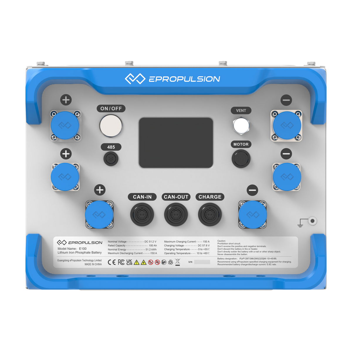 ePropulsion E100 LiFePO4 Batterie 5120 Wh 48 V