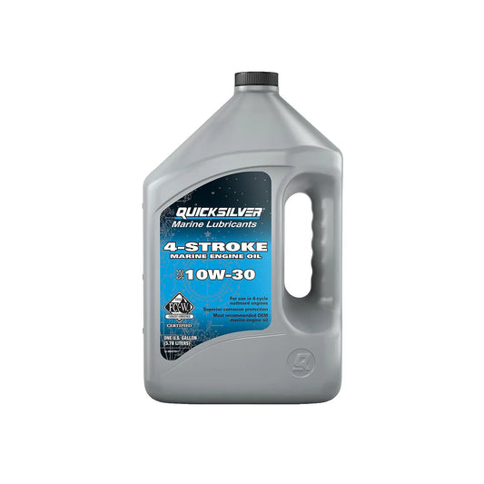 Quicksilver 10W-30 4-Takt Mineralisches Marine-Motoröl – 4 Liter