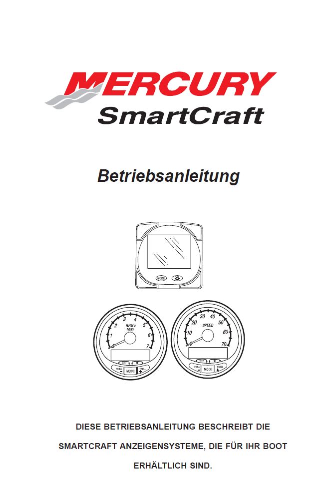 Mercury Smartcraft SC1000 System Monitor Anleitung - Marina Wassersport GmbH