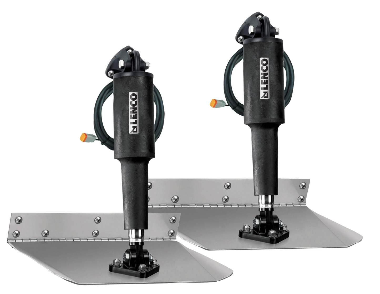 Lenco Standard Mount Trim Tab Kits – 12V Elektro‑Trimmtabs aus 304 Edelstahl (verschiedene Größen)