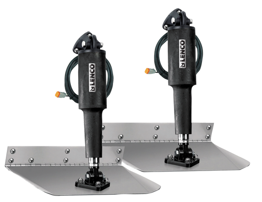 Lenco Standard Mount Trim Tab Kits – 12V Elektro‑Trimmtabs aus 304 Edelstahl (verschiedene Größen)