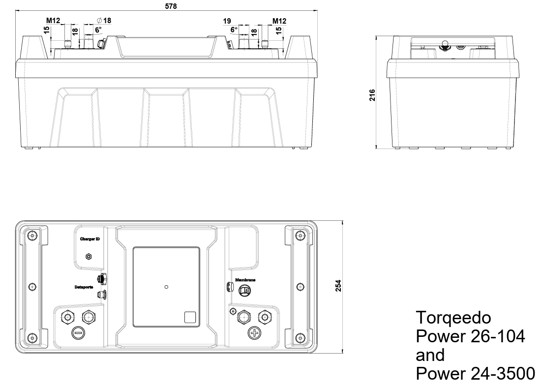 Torqeedo Hochleistungsbatterie Power 24-3500