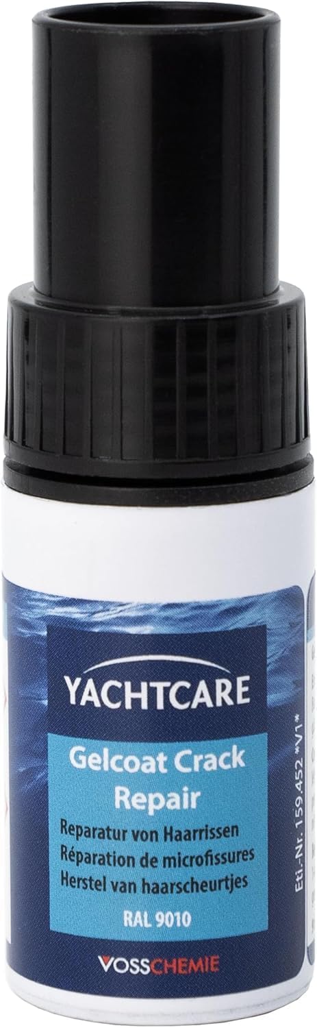 Yachtcare GELCOAT CRACK REPAIR – Reparaturset für Gelcoat‑Haarrisse & Kleinschäden RAL 9010