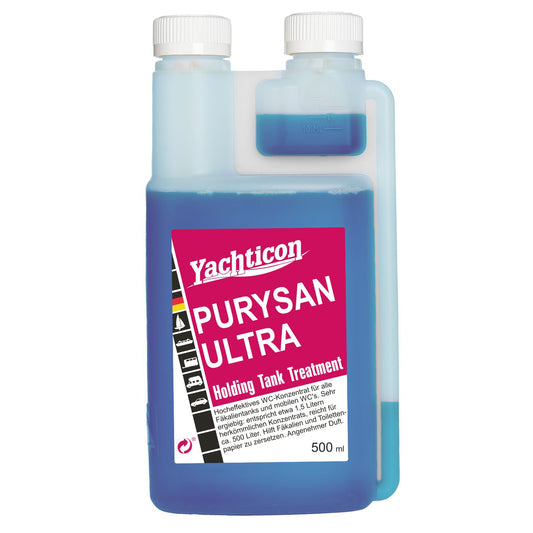 Yachticon Purysan Ultra – Hochkonzentriertes WC‑Konzentrat gegen Gerüche, 500 ml