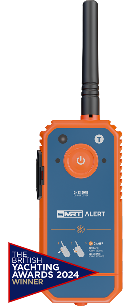 sMRT ALERT AIS / DSC MOB‑Sender Klasse M – Mann‑über‑Bord Notfallsender mit GPS, AIS & DSC